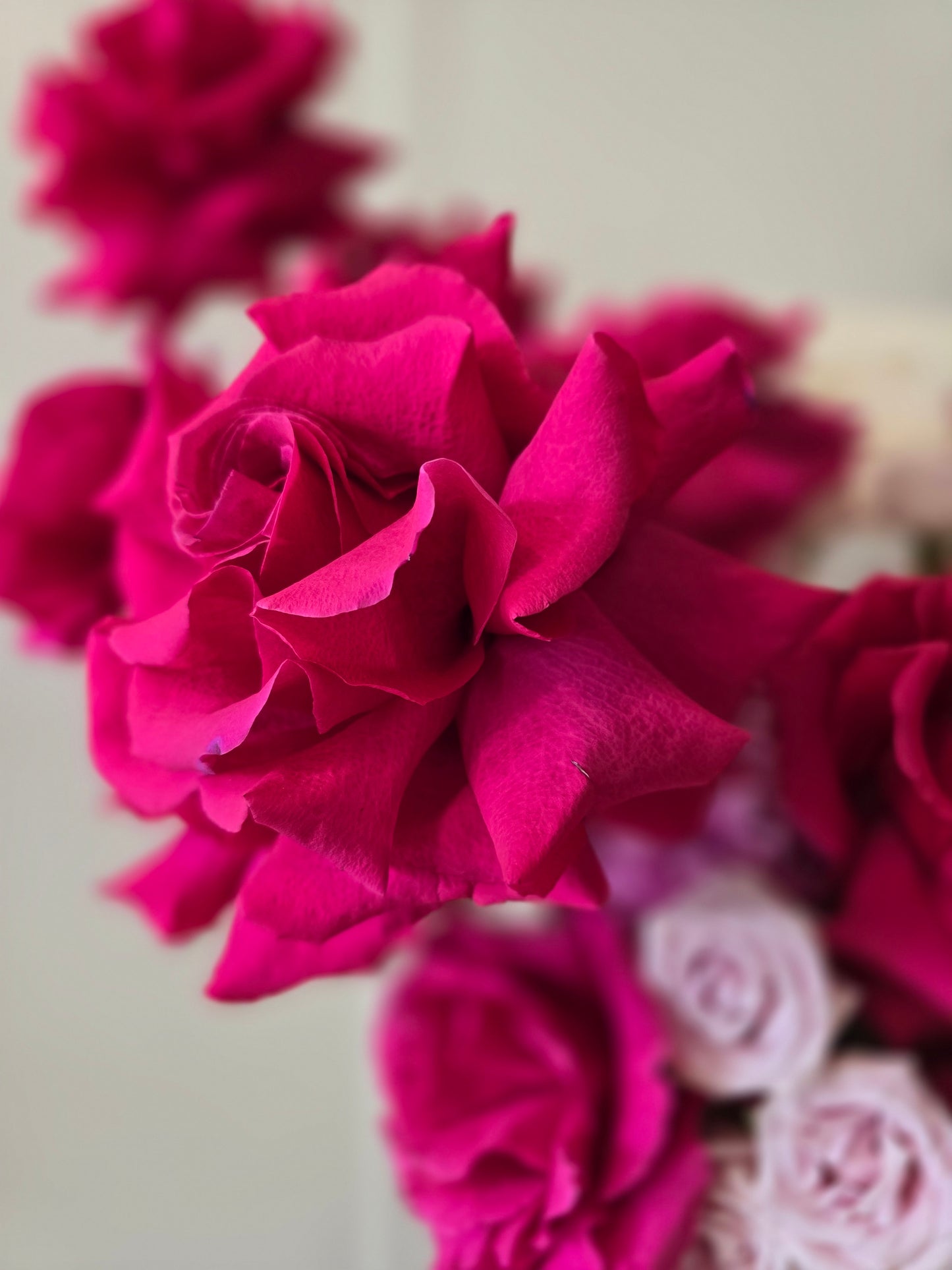 Hot Pink Blooms Basket