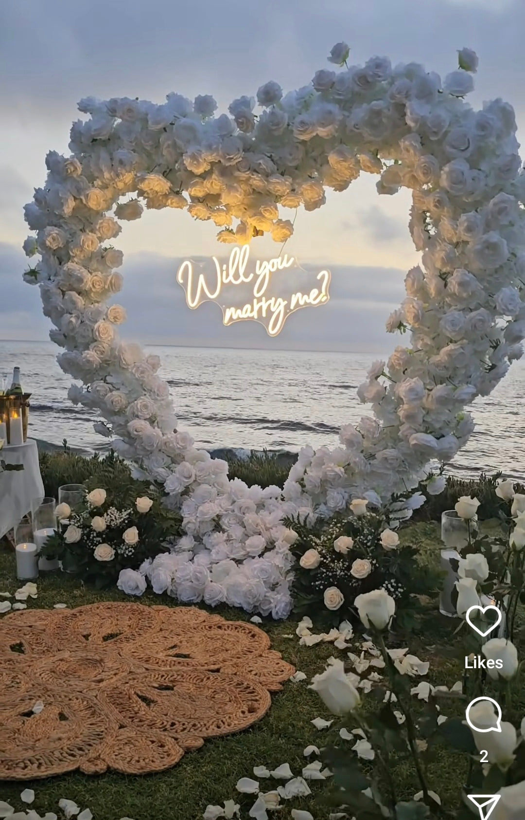 Heart arch proposal 
Say « yes” in the most elegant way.