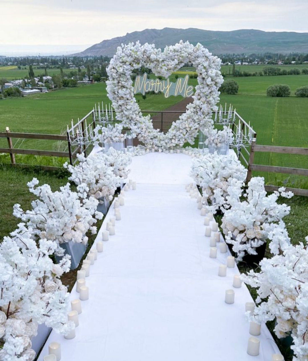 Heart arch proposal 
Say « yes” in the most elegant way.