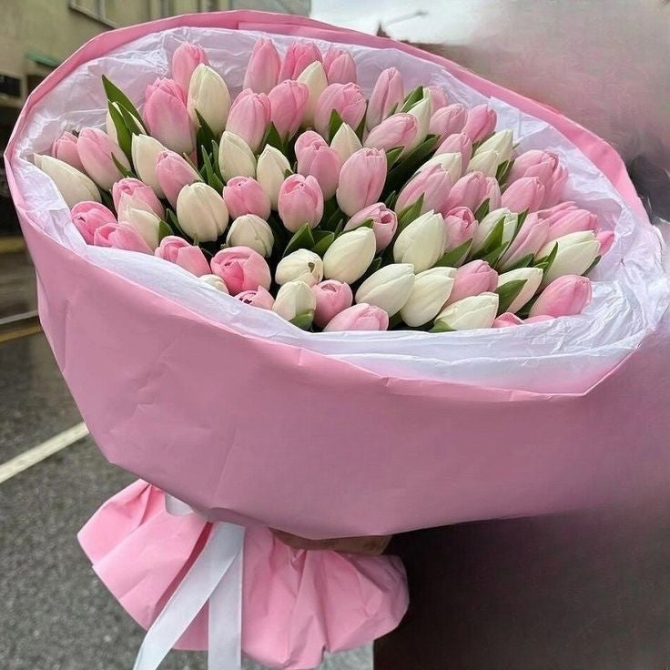 Pretty Petite Tulip Hand-Tied Bouquet