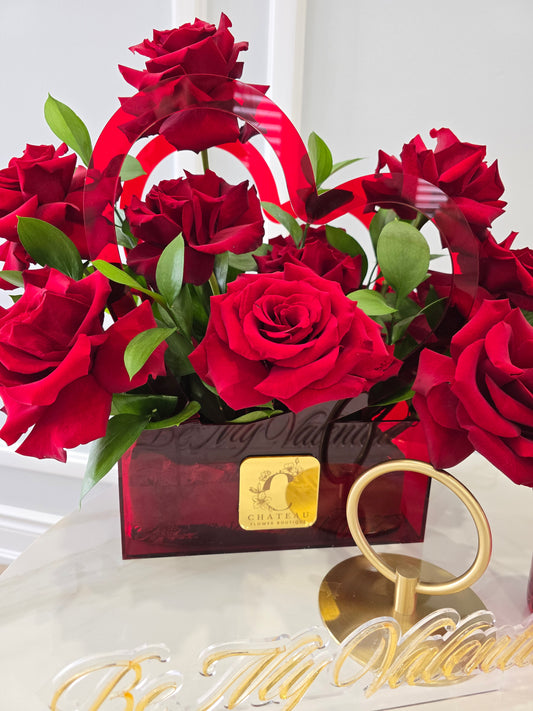 Signature Red Heart Rose Box